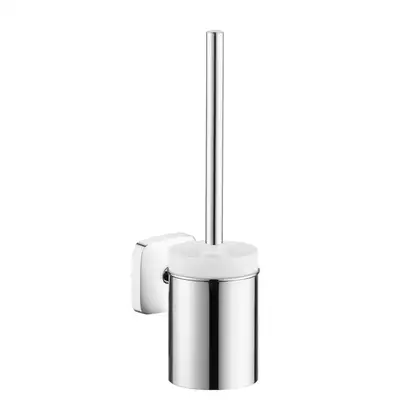 Набор аксессуаров 3-в-1 Hansgrohe PuraVida (цвет - хром/стекло матовое, белое) (10002219) фото 4 Aquada.com.ua Набор аксессуаров 3-в-1 Hansgrohe PuraVida (цвет - хром/стекло матовое, белое) (10002219) фото 4 Aquada.com.ua