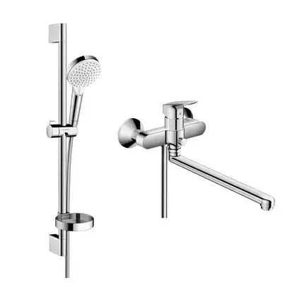 Набор смесителей для ванны 2-в-1 Hansgrohe Logis (цвет - хром) (1282019) фото 1 Aquada.com.ua Набор смесителей для ванны 2-в-1 Hansgrohe Logis (цвет - хром) (1282019) фото 1 Aquada.com.ua