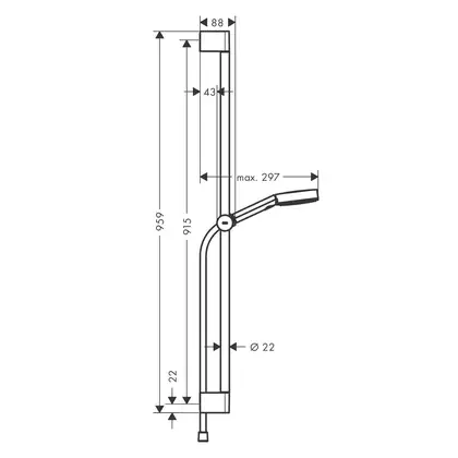 Душевой гарнитур Hansgrohe Pulsify (цвет - чёрный матовый), 3 вида струи Relaxation (24170670) фото 2 Aquada.com.ua Душевой гарнитур Hansgrohe Pulsify (цвет - чёрный матовый), 3 вида струи Relaxation (24170670) фото 2 Aquada.com.ua