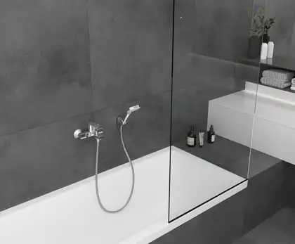 Душевой гарнитур Hansgrohe Vernis Blend EcoSmart (цвет - хром) (26278000) фото 3 Aquada.com.ua Душевой гарнитур Hansgrohe Vernis Blend EcoSmart (цвет - хром) (26278000) фото 3 Aquada.com.ua