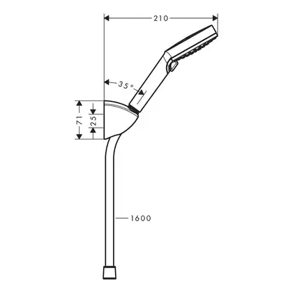 Душевой гарнитур Hansgrohe Vernis Blend EcoSmart (цвет - хром) (26278000) фото 5 Aquada.com.ua Душевой гарнитур Hansgrohe Vernis Blend EcoSmart (цвет - хром) (26278000) фото 5 Aquada.com.ua