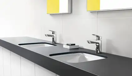 Душевая система с термостатом Hansgrohe Crometta E 240 1jet Showerpipe + cмеситель для раковины Hansgrohe Logis (27267000+71100000) фото 5 Aquada.com.ua Душевая система с термостатом Hansgrohe Crometta E 240 1jet Showerpipe + cмеситель для раковины Hansgrohe Logis (27267000+71100000) фото 5 Aquada.com.ua