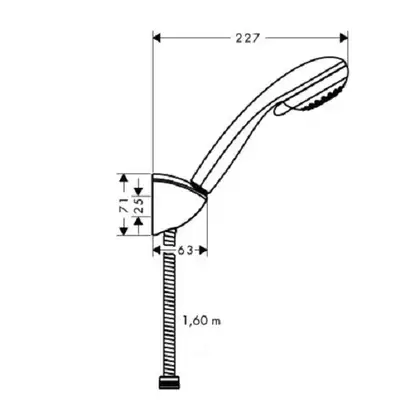 Душевой гарнитур Hansgrohe Crometta 85 (27569000) фото 2 Aquada.com.ua Душевой гарнитур Hansgrohe Crometta 85 (27569000) фото 2 Aquada.com.ua