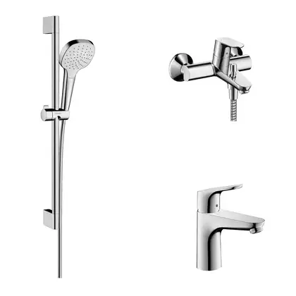 Набор смесителей для ванны 3-в-1 Hansgrohe Focus/Croma Select E (цвет - хром) (31940112) фото 1 Aquada.com.ua Набор смесителей для ванны 3-в-1 Hansgrohe Focus/Croma Select E (цвет - хром) (31940112) фото 1 Aquada.com.ua