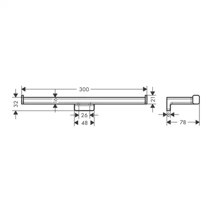 Бумагодержатель без крышки двойной Hansgrohe AddStoris (цвет - хром) (41748000) фото 2 Aquada.com.ua Бумагодержатель без крышки двойной Hansgrohe AddStoris (цвет - хром) (41748000) фото 2 Aquada.com.ua