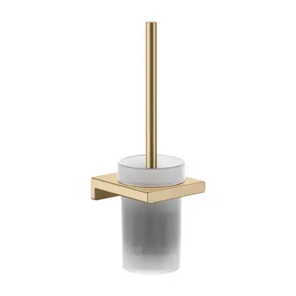 Ёршик подвесной Hansgrohe AddStoris, матовая бронза/стекло матовое (41752140) фото 1 Aquada.com.ua