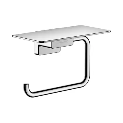 Бумагодержатель без крышки, с полкой Hansgrohe AddStoris (цвет - хром) (41772000) фото 1 Aquada.com.ua Бумагодержатель без крышки, с полкой Hansgrohe AddStoris (цвет - хром) (41772000) фото 1 Aquada.com.ua