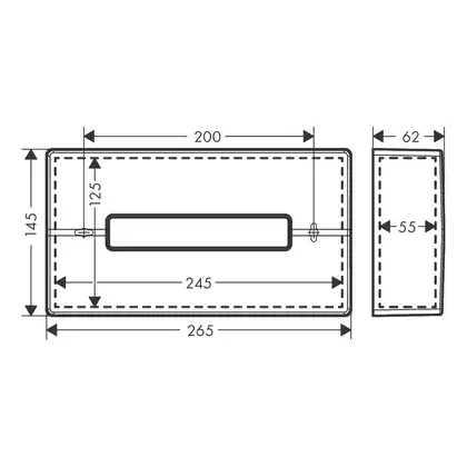 Диспенсер для салфеток Hansgrohe AddStoris, белый матовый (41774700) фото 2 Aquada.com.ua