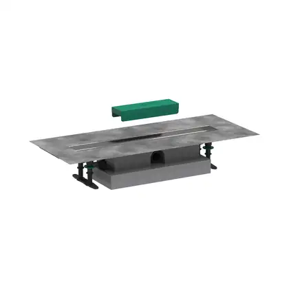 Дренажный канал для плоской установки 60 см Hansgrohe uBox universal (комплект внешняя и скрытая части) (56016180) фото 1 Aquada.com.ua