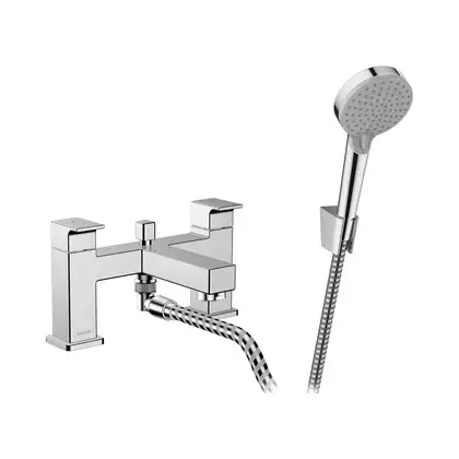 Смеситель на борт ванны Hansgrohe Vernis Shape (цвет - хром), с душевым гарнитуром (71462000) фото 1 Aquada.com.ua Смеситель на борт ванны Hansgrohe Vernis Shape (цвет - хром), с душевым гарнитуром (71462000) фото 1 Aquada.com.ua