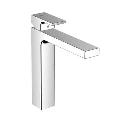 Смеситель для раковины высокий Hansgrohe Vernis Shape (цвет - хром), без донного клапана (71591000) фото 1 Aquada.com.ua Смеситель для раковины высокий Hansgrohe Vernis Shape (цвет - хром), без донного клапана (71591000) фото 1 Aquada.com.ua