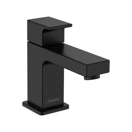 Кран для холодной воды Hansgrohe Vernis Shape (цвет - чёрный матовый), без донного клапана (71592670) фото 1 Aquada.com.ua Кран для холодной воды Hansgrohe Vernis Shape (цвет - чёрный матовый), без донного клапана (71592670) фото 1 Aquada.com.ua