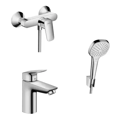 Набор смесителей для душа 3-в-1 Hansgrohe Logis/Croma Select E (цвет - хром) (71600112) фото 1 Aquada.com.ua Набор смесителей для душа 3-в-1 Hansgrohe Logis/Croma Select E (цвет - хром) (71600112) фото 1 Aquada.com.ua