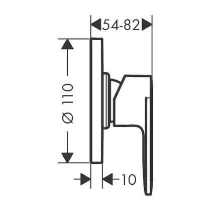 Смеситель для душа Hansgrohe Vernis Blend (цвет - чёрный матовый) (71649670) фото 2 Aquada.com.ua Смеситель для душа Hansgrohe Vernis Blend (цвет - чёрный матовый) (71649670) фото 2 Aquada.com.ua