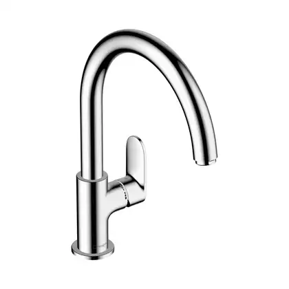 Смеситель для кухни Hansgrohe Vernis Blend (цвет - хром), с поворотным изливом (71870000) фото 1 Aquada.com.ua