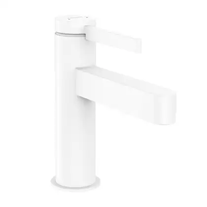 Смеситель для раковины Hansgrohe Finoris (цвет - белый матовый), с донным клапаном Push Open (76010700) фото 1 Aquada.com.ua Смеситель для раковины Hansgrohe Finoris (цвет - белый матовый), с донным клапаном Push Open (76010700) фото 1 Aquada.com.ua