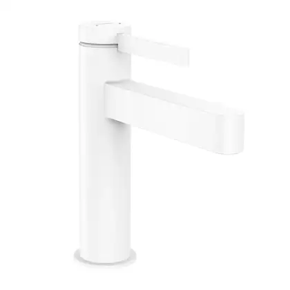 Смеситель для раковины Hansgrohe Finoris (цвет - белый матовый), с донным клапаном (76020700) фото 1 Aquada.com.ua Смеситель для раковины Hansgrohe Finoris (цвет - белый матовый), с донным клапаном (76020700) фото 1 Aquada.com.ua