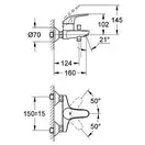 Смеситель для ванны, однорычажный Grohe Euroeco (цвет - хром) (23270000) фото 3 Aquada.com.ua