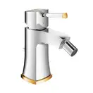 Смеситель для биде Grohe Grandera (цвет - хром/золото), с донным клапаном (23315IG0) фото 1 Aquada.com.ua