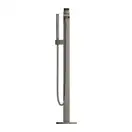 Смеситель для ванны напольный Grohe Eurocube (цвет - тёмный графит, матовый), с душевым гарнитуром (23672AL1) фото 3 Aquada.com.ua