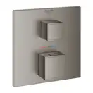 Термостат для душа с переключатилем на 1 положение Grohe Grohtherm Cube (цвет - тёмный графит, матовый) (24153AL0) фото 1 Aquada.com.ua