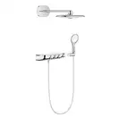 Душевая система скрытого монтажа с термостатом Grohe Rainshower System SmartControl 360 DUO Combi (цвет - хром) (264430001) фото 1 Aquada.com.ua