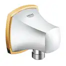 Шланговое подсоединение Grohe Grandera (цвет - хром/золото) (27970IG0) фото 1 Aquada.com.ua