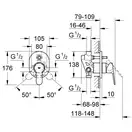 Смеситель для ванны/душа Grohe Bau Edge (цвет - хром) (29039000) фото 3 Aquada.com.ua