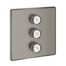 Комплект верхней монтажной части для вентиля на 3 выхода Grohe Grohtherm SmartControl (цвет - тёмный графит, матовый) (29127AL0) фото 1 Aquada.com.ua
