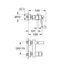 Смеситель однорычажный для ванны Grohe Concetto DN 15 (цвет - хром) (32211001) фото 3 Aquada.com.ua
