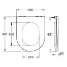 Унитаз Grohe Essence с сиденьем Soft Close (3957300H+39577000) фото 6 Aquada.com.ua