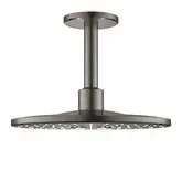 Верхний душ Ø 310 мм с кронштейном 142 мм Grohe Rainshower SmartActive Cube (цвет - тёмный графит, матовый) (26477AL0)