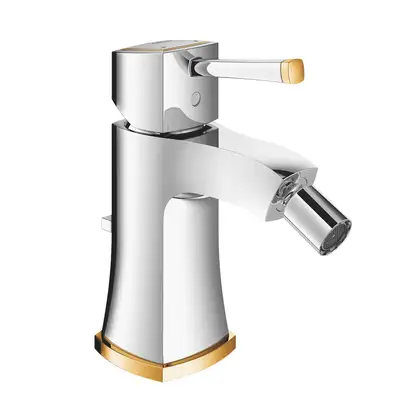 Смеситель для биде Grohe Grandera (цвет - хром/золото), с донным клапаном (23315IG0) фото 1 Aquada.com.ua Смеситель для биде Grohe Grandera (цвет - хром/золото), с донным клапаном (23315IG0) фото 1 Aquada.com.ua