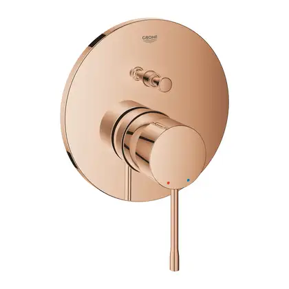 Смеситель для ванны/душа Grohe Essence (цвет - теплый закат), с переключателем на 2 положения (24058DA1) фото 1 Aquada.com.ua