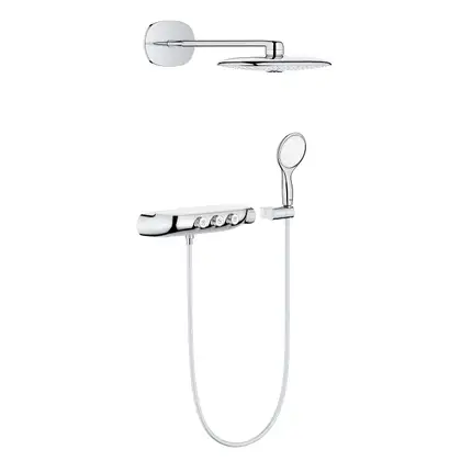 Душевая система скрытого монтажа с термостатом Grohe Rainshower System SmartControl 360 DUO Combi (цвет - хром) (264430001) фото 1 Aquada.com.ua Душевая система скрытого монтажа с термостатом Grohe Rainshower System SmartControl 360 DUO Combi (цвет - хром) (264430001) фото 1 Aquada.com.ua