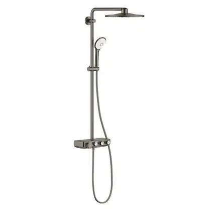 Душевая система с термостатом Grohe Euphoria Smart Control System 310 Duo (цвет - тёмный графит, матовый) (26507AL0) фото 1 Aquada.com.ua
