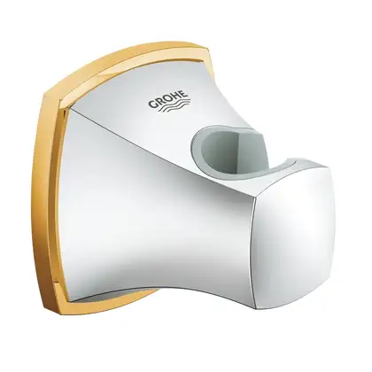 Держатель для ручного душа Grohe Grandera (цвет - хром/золото) (27969IG0) фото 1 Aquada.com.ua Держатель для ручного душа Grohe Grandera (цвет - хром/золото) (27969IG0) фото 1 Aquada.com.ua