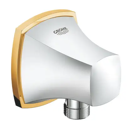 Шланговое подсоединение Grohe Grandera (цвет - хром/золото) (27970IG0) фото 1 Aquada.com.ua Шланговое подсоединение Grohe Grandera (цвет - хром/золото) (27970IG0) фото 1 Aquada.com.ua