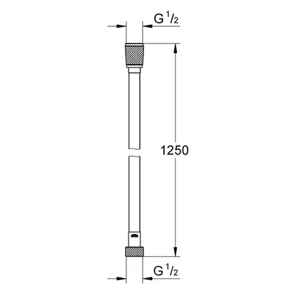 Шланг для душа Grohe Silverflex 125 см (цвет - теплый закат, матовый) (28362DL0) фото 2 Aquada.com.ua