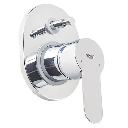 Смеситель для ванны/душа Grohe Bau Edge (цвет - хром) (29039000) фото 2 Aquada.com.ua