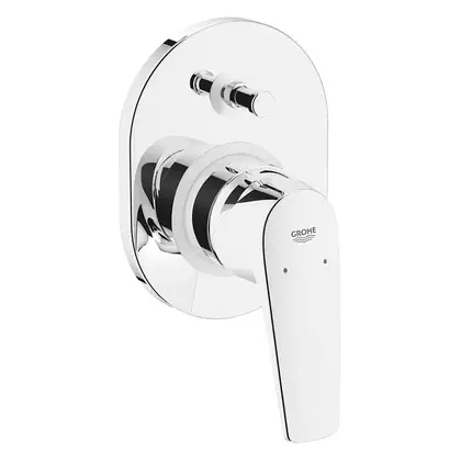 Смеситель для ванны Grohe Bau Flow (цвет - хром), в комплекте со скрытой частью (29045000) фото 1 Aquada.com.ua