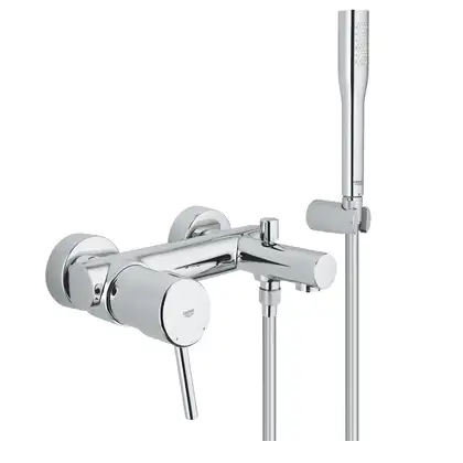 Смеситель однорычажный для ванны Grohe Concetto DN 15 (цвет - хром) с ручным душем (32212001) фото 1 Aquada.com.ua Смеситель однорычажный для ванны Grohe Concetto DN 15 (цвет - хром) с ручным душем (32212001) фото 1 Aquada.com.ua