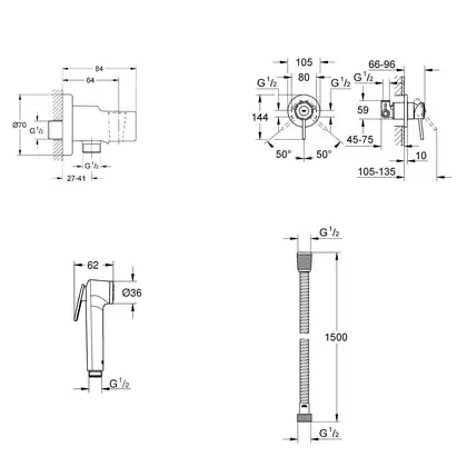 Набор для ванной Grohe Mega Bundle Euroeco (339400MB0) фото 6 Aquada.com.ua Набор для ванной Grohe Mega Bundle Euroeco (339400MB0) фото 6 Aquada.com.ua