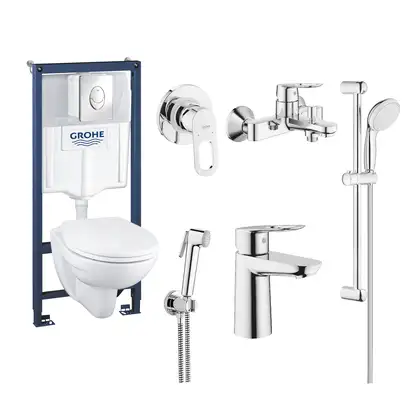 Набор для ванной Grohe Mega Bundle BauLoop (39192МВ0) фото 1 Aquada.com.ua