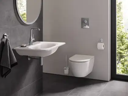 Унитаз подвесной безободковый Grohe Essence с сиденьем Soft Close (3957100H+39577000) фото 3 Aquada.com.ua Унитаз подвесной безободковый Grohe Essence с сиденьем Soft Close (3957100H+39577000) фото 3 Aquada.com.ua