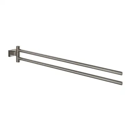 Полотенцедержатель двойной 439 мм Grohe Essentials Cube, тёмный графит, матовый (40624AL1) фото 1 Aquada.com.ua