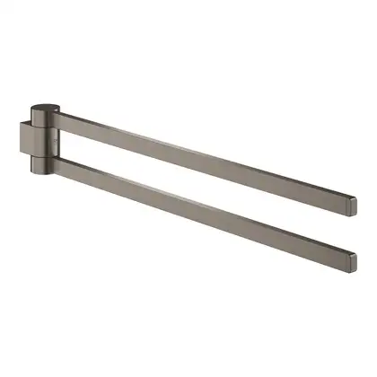 Полотенцедержатель двойной, поворотный 441 мм Grohe Selection, тёмный графит, матовый (41063AL0) фото 1 Aquada.com.ua Полотенцедержатель двойной, поворотный 441 мм Grohe Selection, тёмный графит, матовый (41063AL0) фото 1 Aquada.com.ua