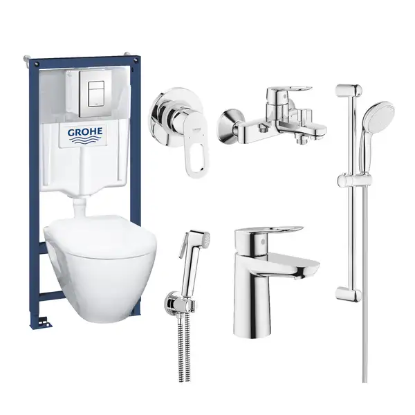 Набор для ванной Grohe Mega Bundle BauLoop (39186MB0) фото 1 Aquada.com.ua Набор для ванной Grohe Mega Bundle BauLoop (39186MB0) фото 1 Aquada.com.ua