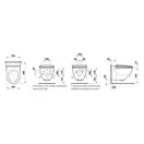 Унитаз-биде Rimless (безободковый) Laufen Cleanet Riva (сиденье в комплекте), белый матовый (820691.757.000.1) фото 21 Aquada.com.ua
