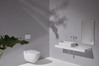 Унитаз-биде Rimless (безободковый) Laufen Cleanet Riva (сиденье в комплекте), белый матовый (820691.757.000.1) фото 3 Aquada.com.ua Унитаз-биде Rimless (безободковый) Laufen Cleanet Riva (сиденье в комплекте), белый матовый (820691.757.000.1) фото 3 Aquada.com.ua
